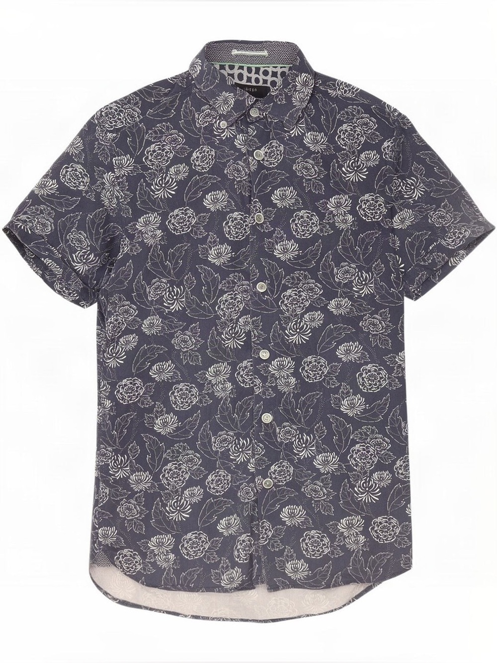 TED BAKER NAVY FLORAL SHIRT